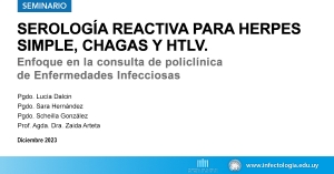 Serología reactiva para Herpes simple, Chagas y HTLV